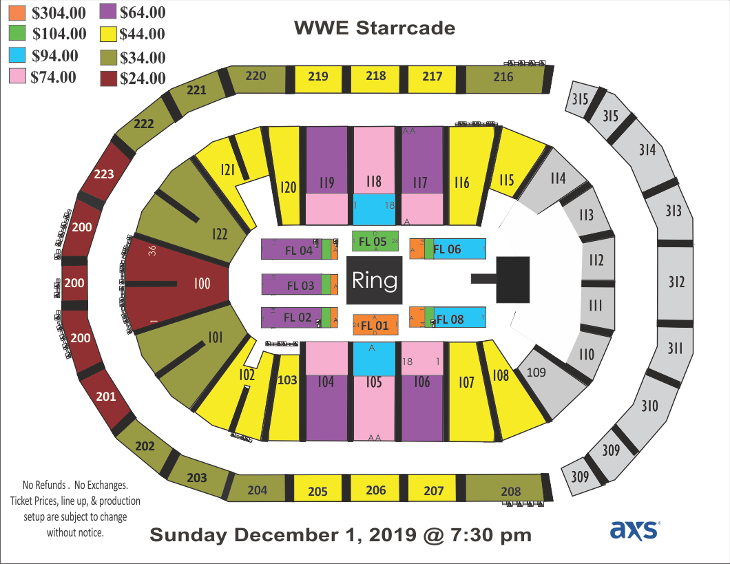 Infinite Arena Seating Chart