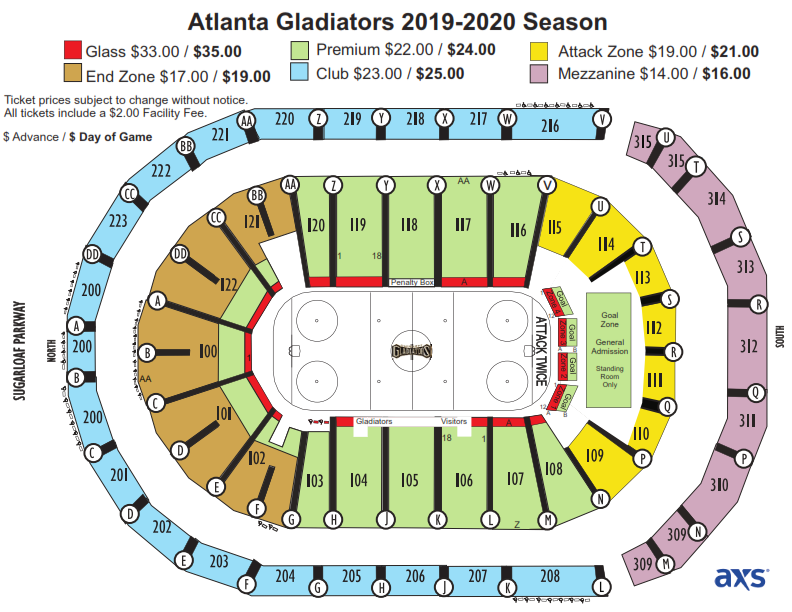 Jacksonville Arena Seating Chart
