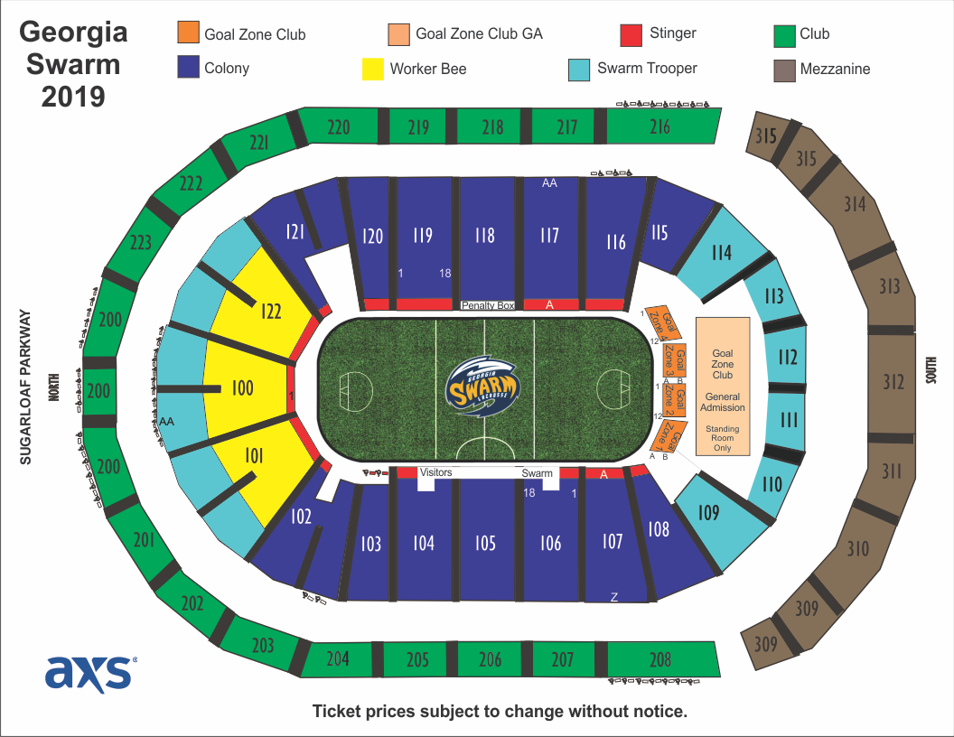 Arena At Gwinnett Seating Chart