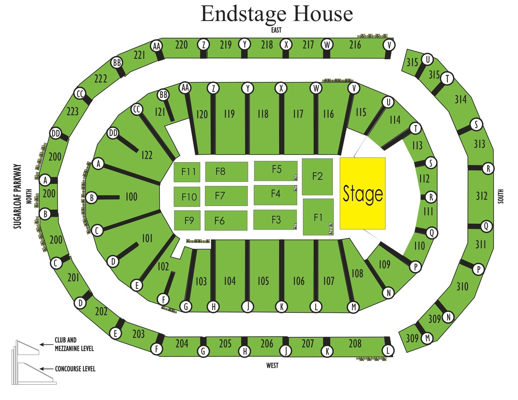 Infinite Energy Center Seating Chart Concert